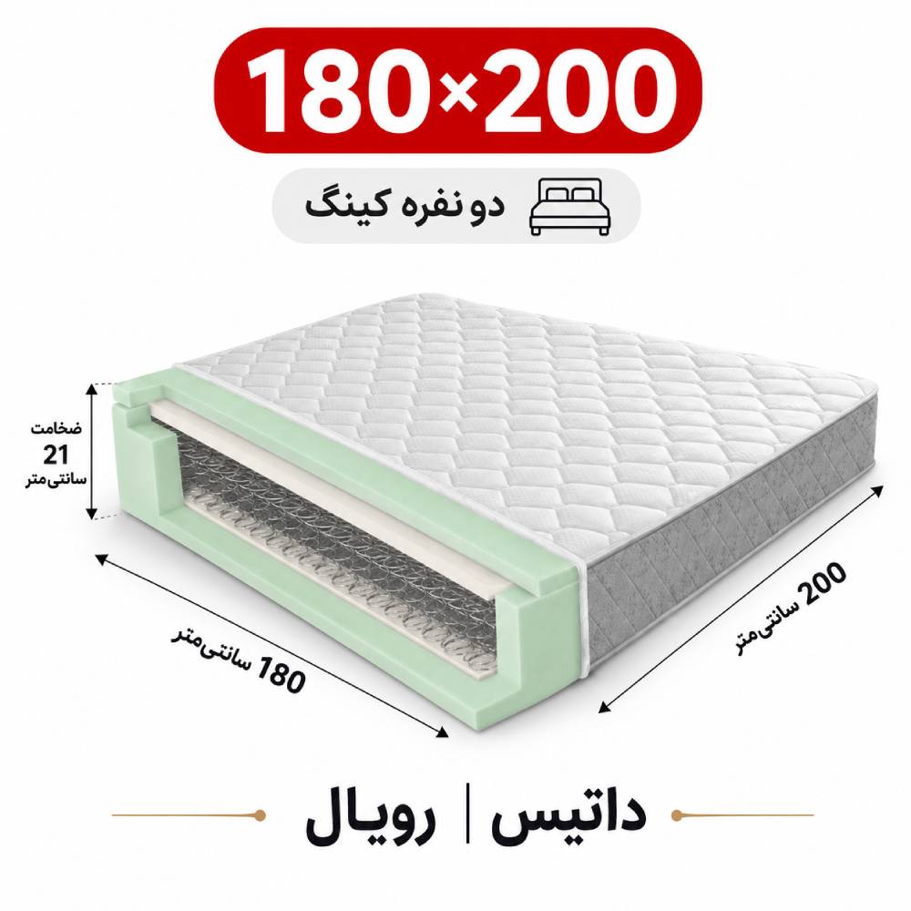 datis-royal (2) تشک داتیس مدل رویال دونفره 180*200