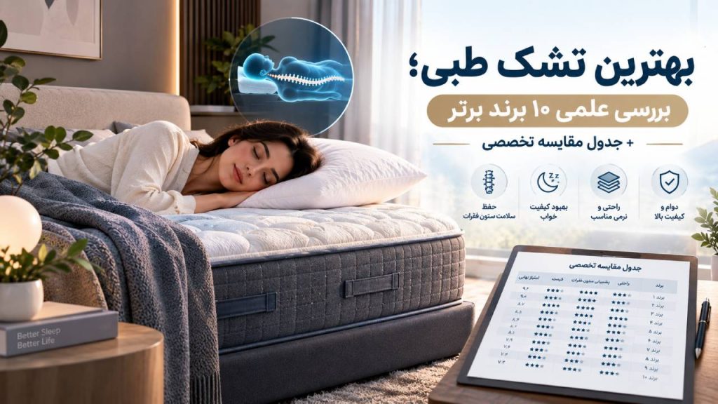 بهترین تشک طبی؛ بررسی علمی ۱۰ برند برتر + جدول مقایسه تخصصی